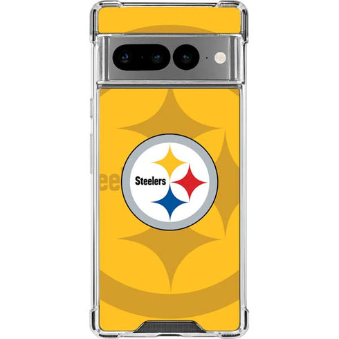 NFL Pittsburgh Steelers Double Vision Google Pixel 7 Pro Clear Case